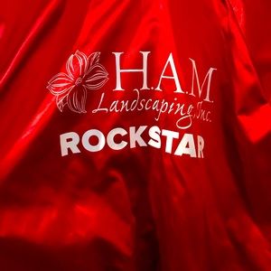 Vintage Red Button up Jacket Size Large ( women’s large )